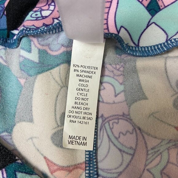 ✨2/$20✨ LulaRoe Minne Mouse Disney Legging Tall Curvy Floral‎ Muticolor - Picture 7 of 9